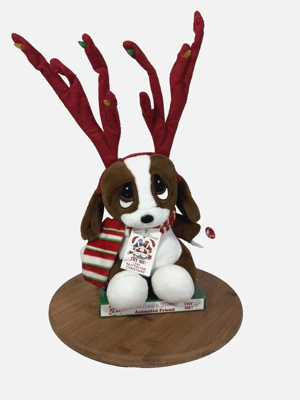 Dan Dee Sad Sam & Honey Animated Singing Light Up Plush Nothing for Christmas